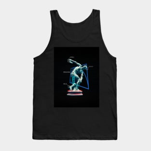 Glitch Art Diskuswerfer Diskobolos - Strongly Reflective Agile Persistent Tank Top